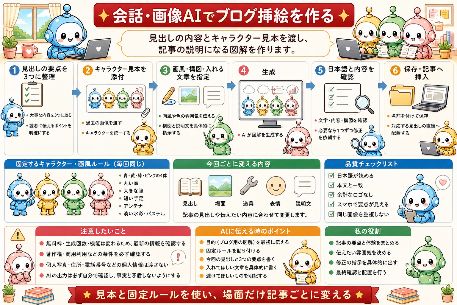 AIブログで使うツールと役割をまとめた図解 3