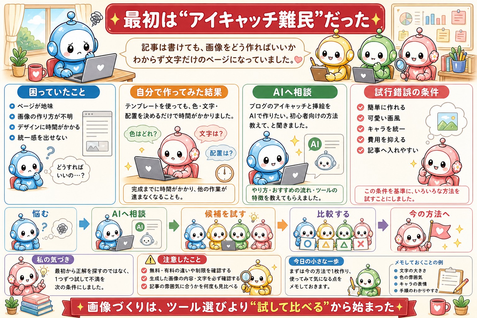 ブログ画像をAIで作る方法の図解 1