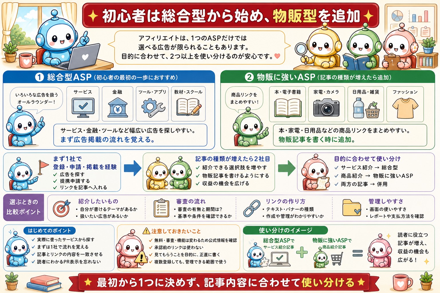 ASPの違いと使い分けをまとめた図解 1