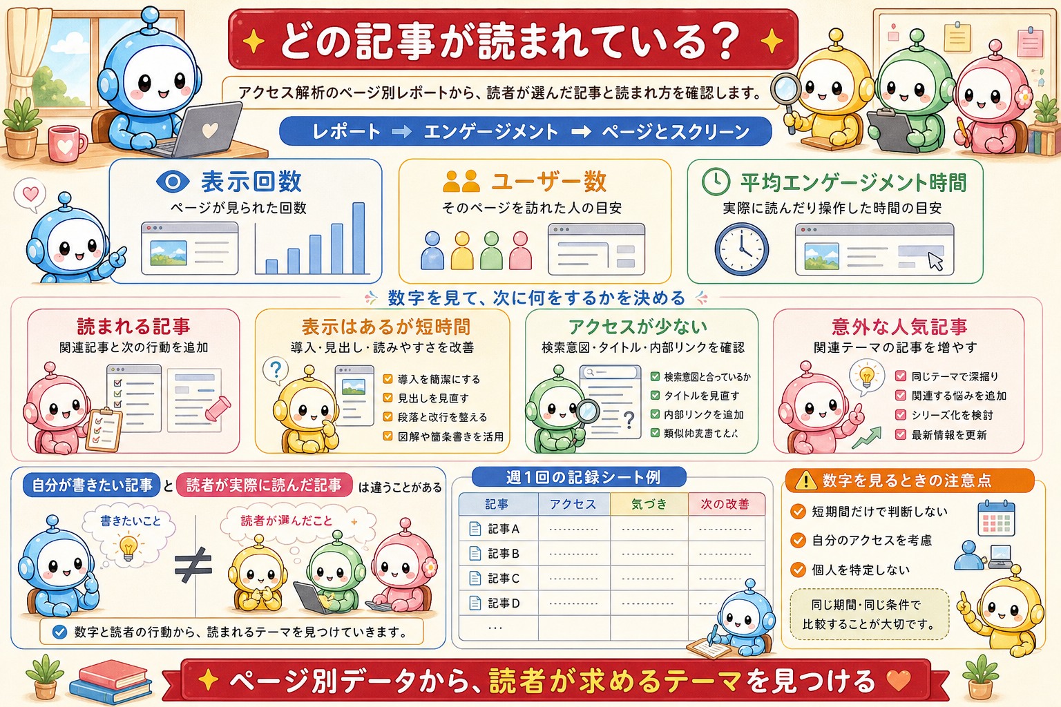 アクセス解析の数字と改善方法をまとめた図解 3