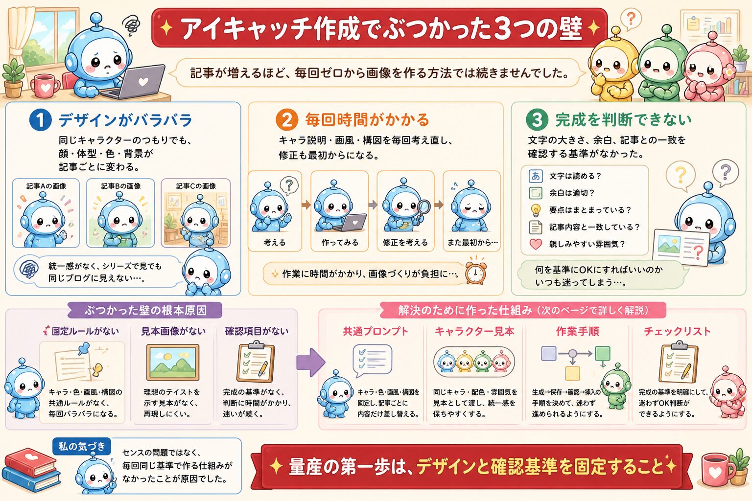 アイキャッチ画像を統一して作る方法の図解 1
