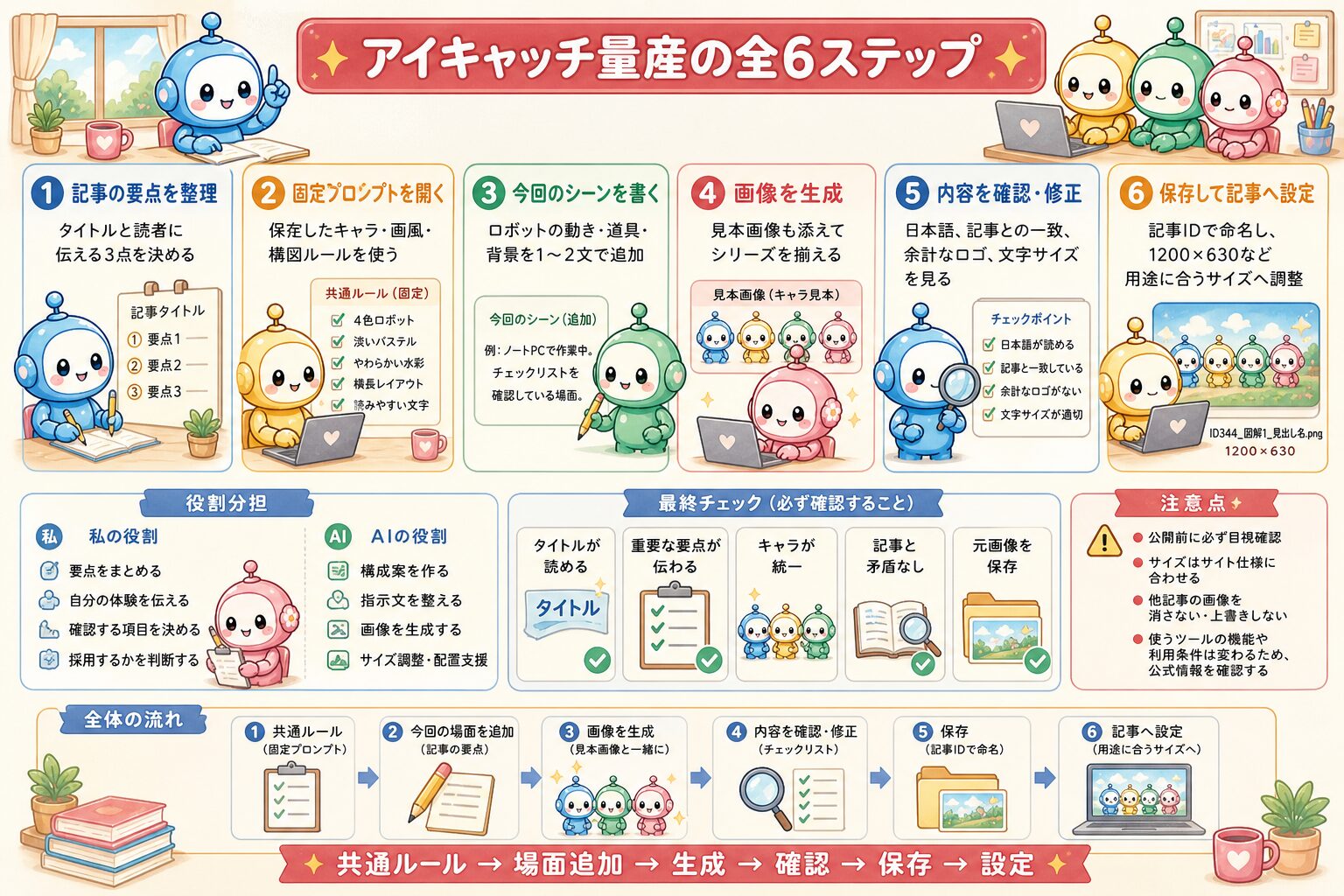 アイキャッチ画像を統一して作る方法の図解 4