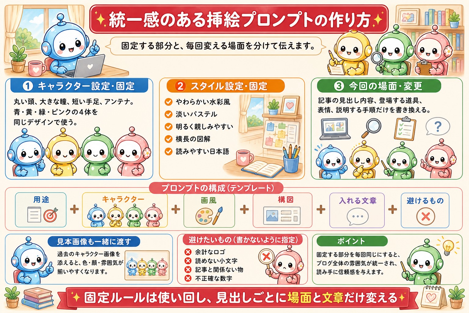 ブログ挿絵をAIで作る方法の図解 2