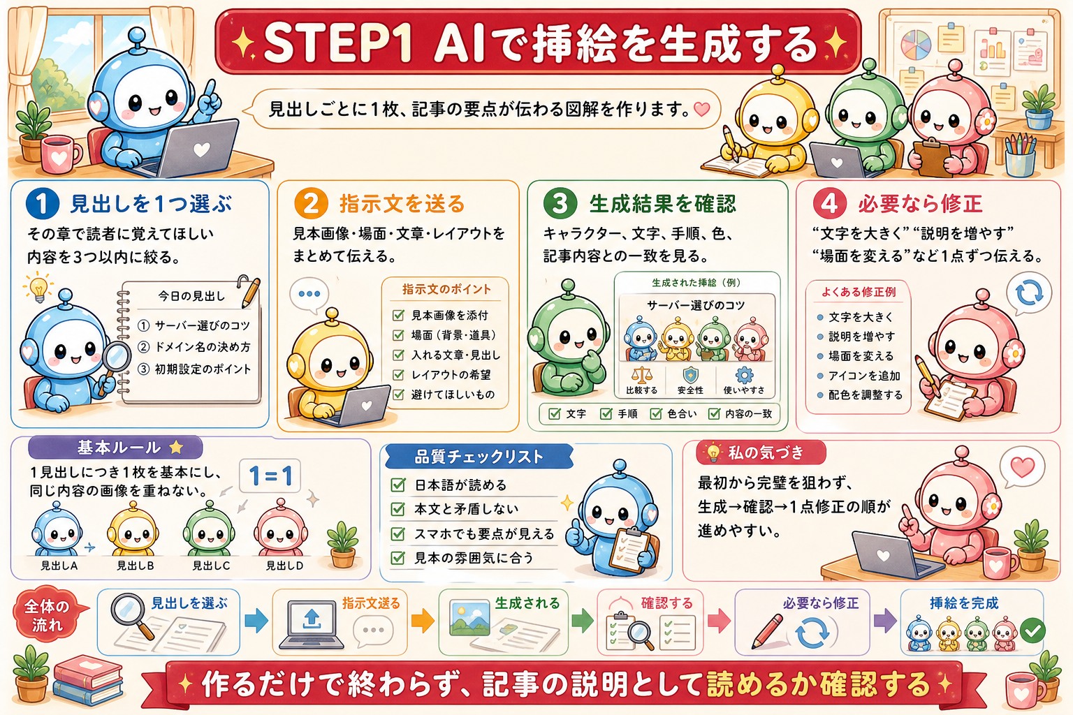 ブログ挿絵をAIで作る方法の図解 3