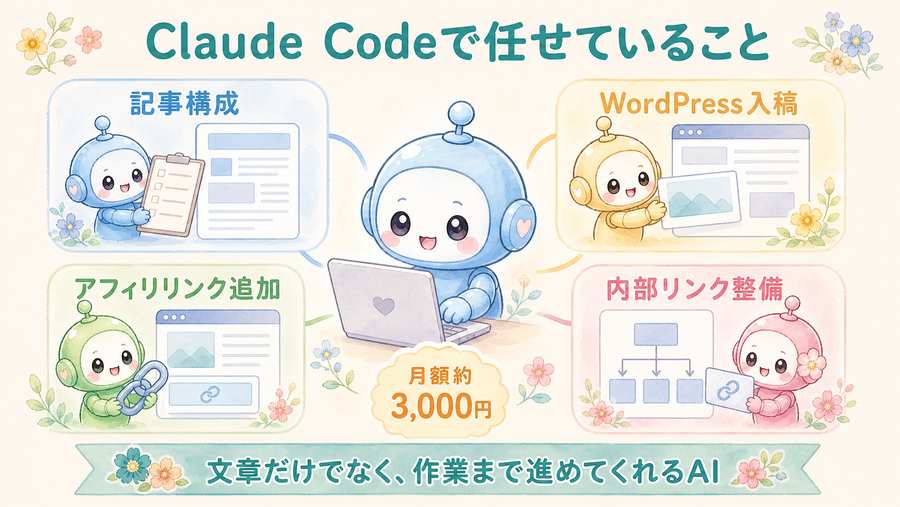 Claude Codeで任せている作業をまとめた図解
