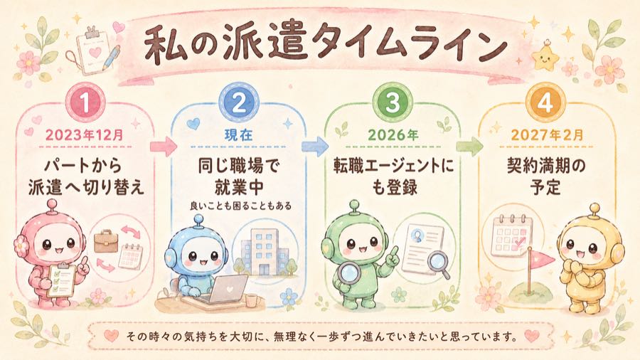 私の派遣タイムライン
