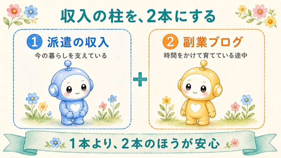 収入の柱を2本にする