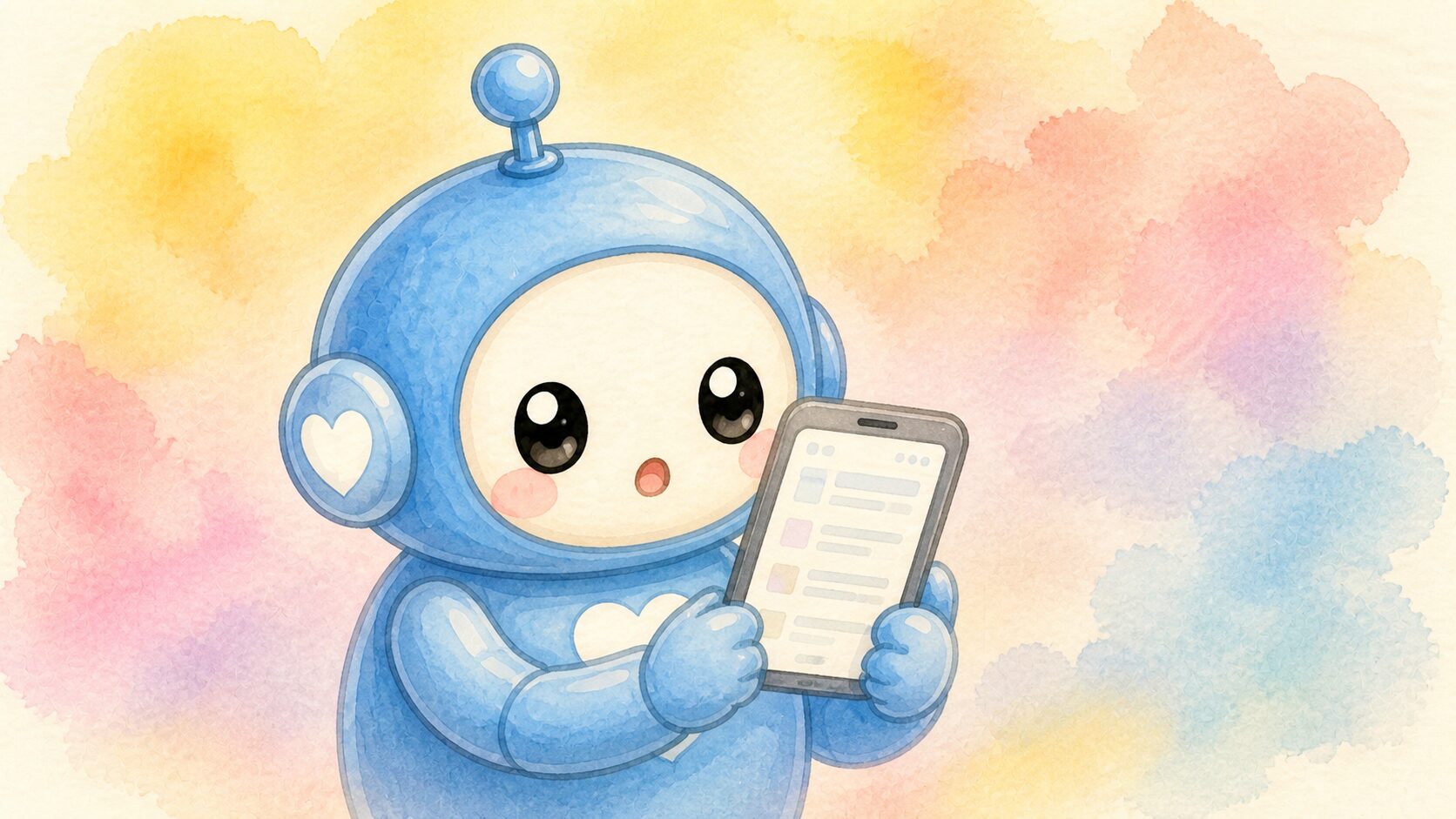 タイミーの明細を見てハッとするロボットのイラスト