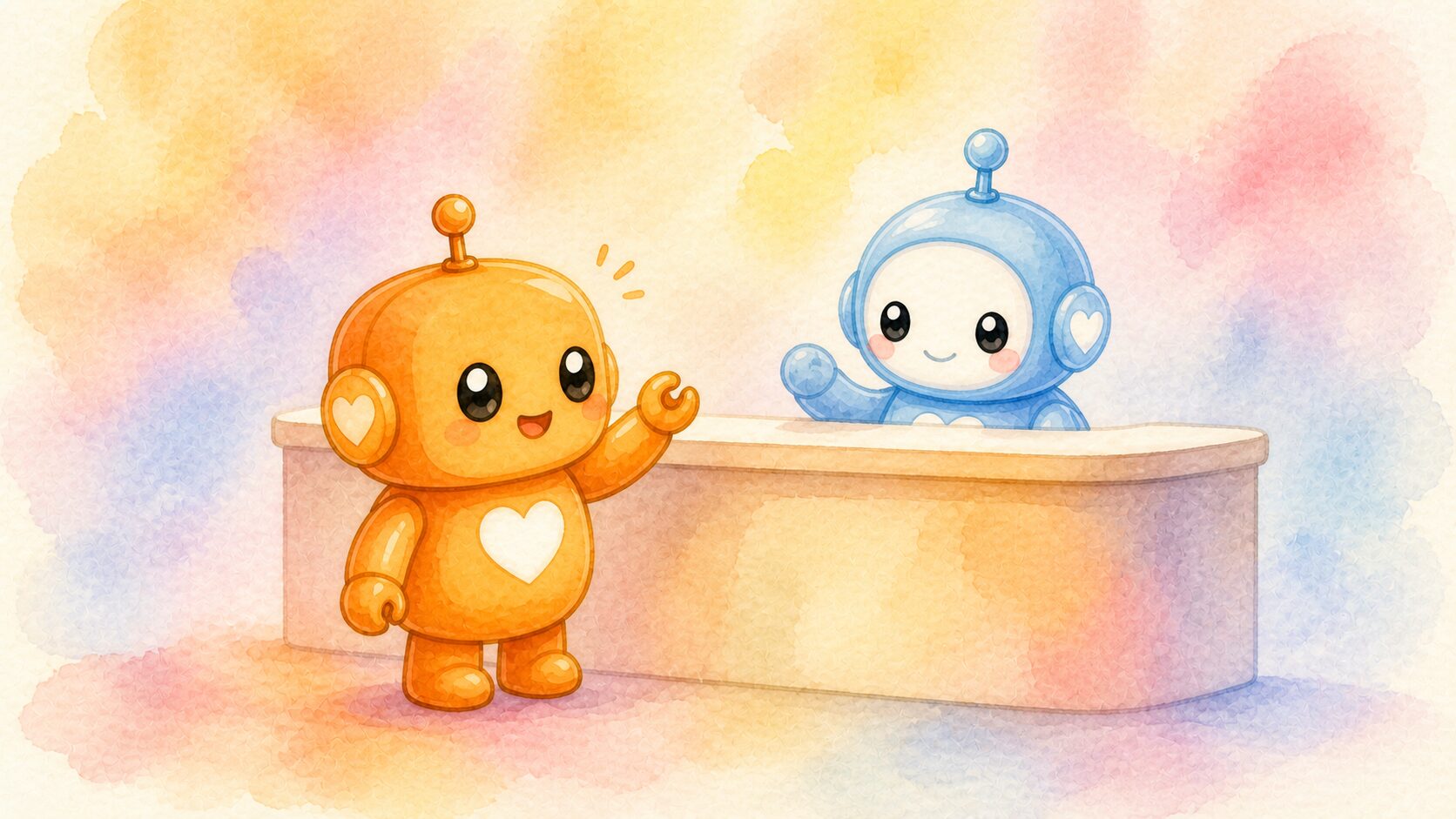 相談窓口をイメージしたロボットのイラスト