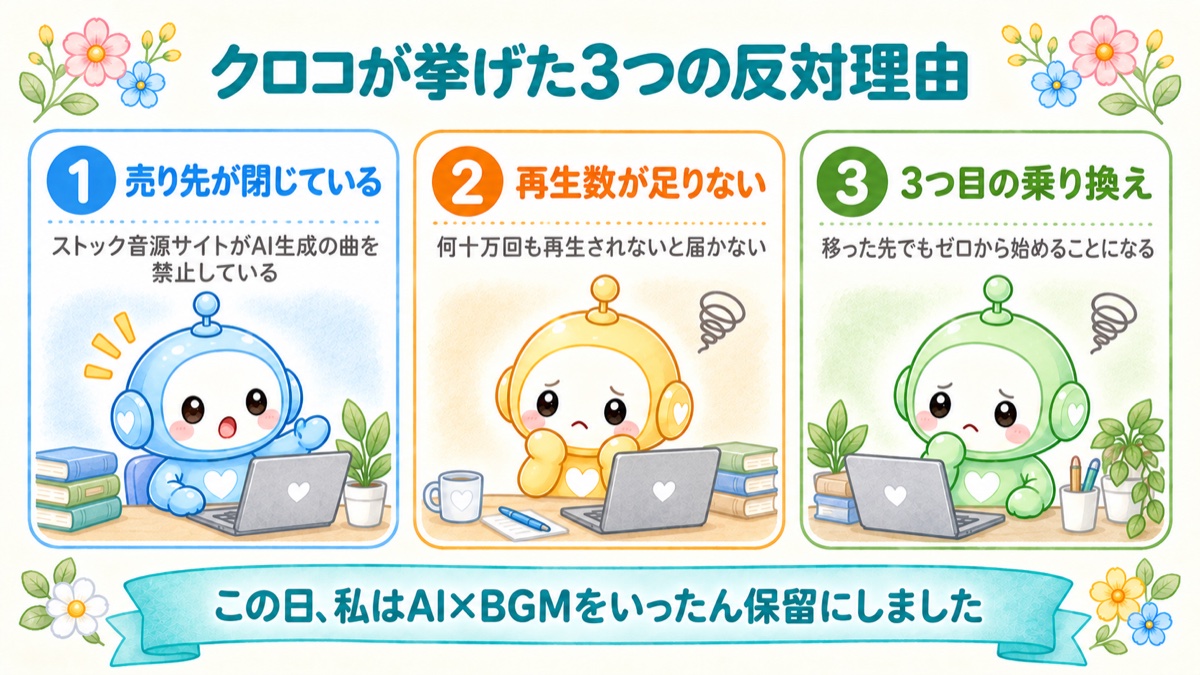 AIが挙げた3つの反対理由をまとめた3ボックス図解